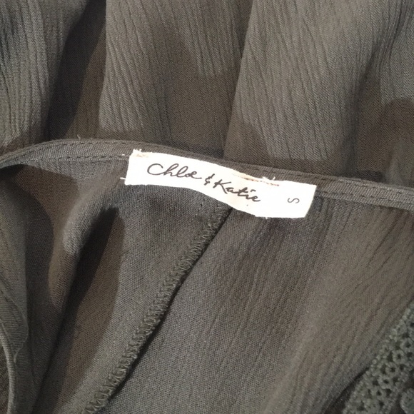 Olive green cross front tank top - Picture 6 of 7